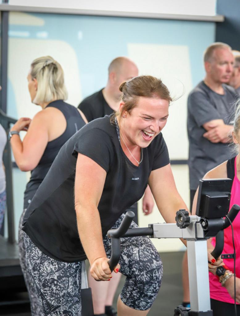 Inside the Universal Fitness gym