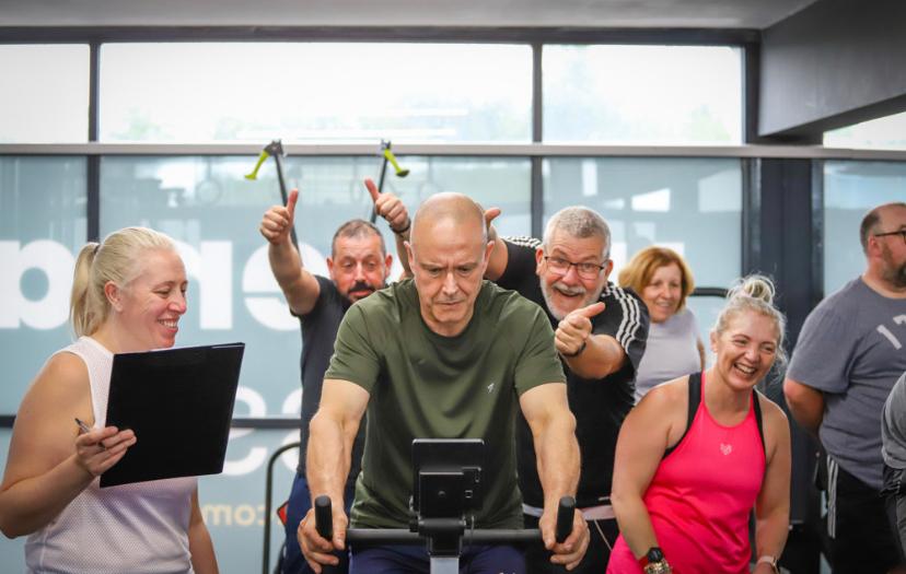 Group atmosphere at a Telford gym session